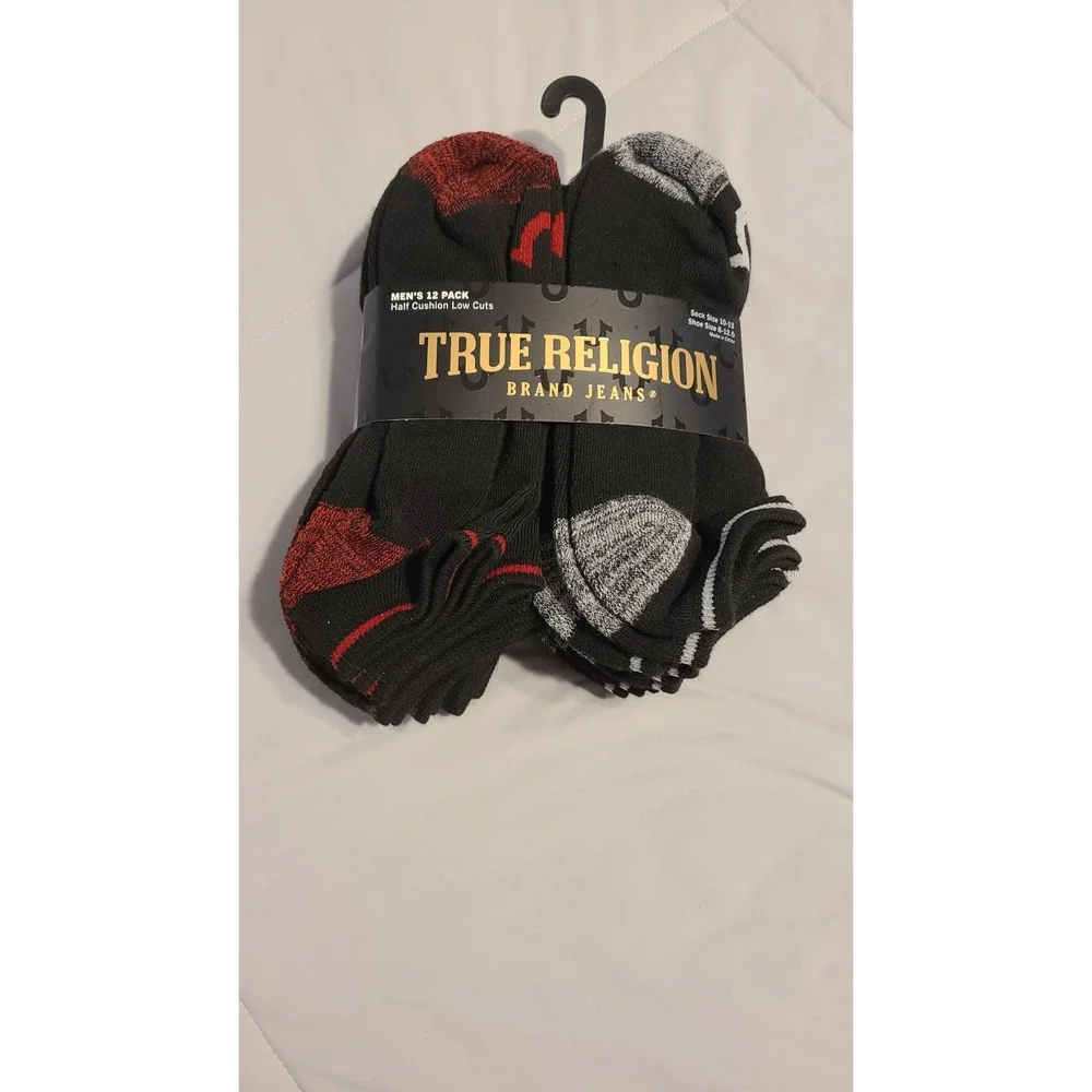 True Religion Half Cushion‎ Low Cuts 12 Pack 10-13